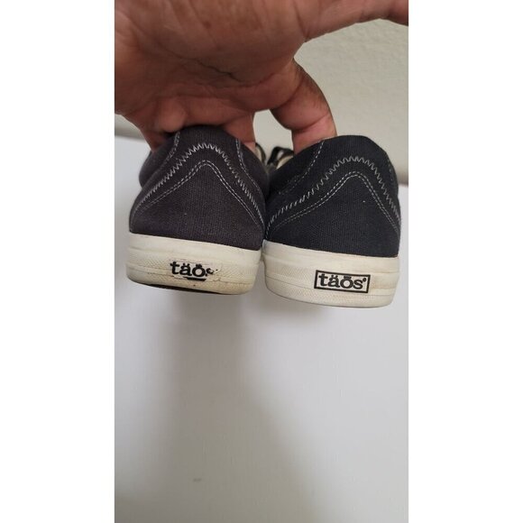 Taos Womens Canvas Lace-Up Sneakers Size 11 Black Casual Everyday - Picture 5 of 11